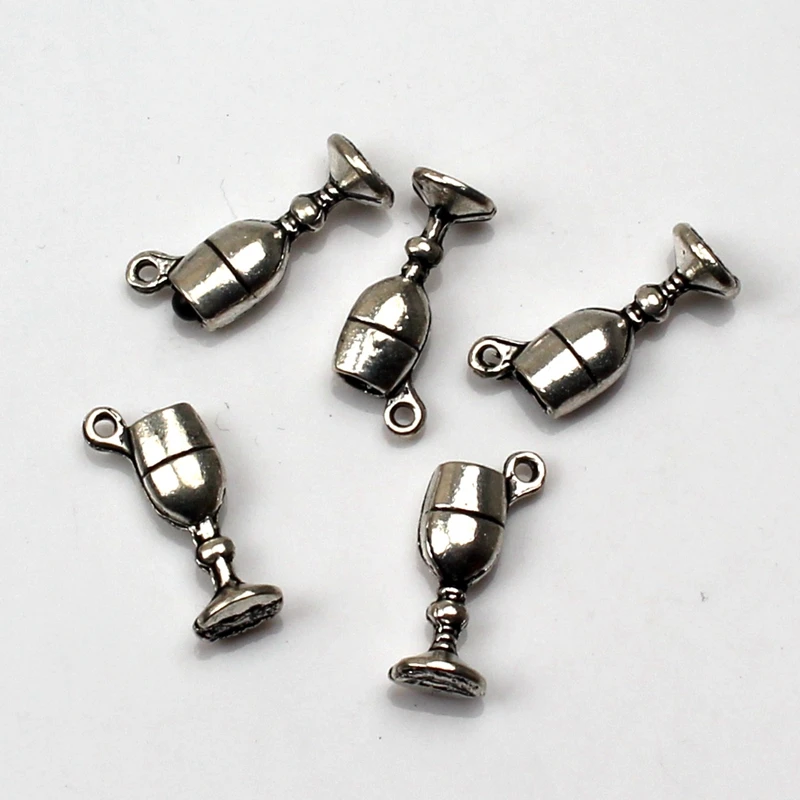 

8pcs Charms wine glass 20*7*5mm Hollow Antique charms,pendant fit,Vintage Tibetan Silver bronze golden,DIY bracelet necklace