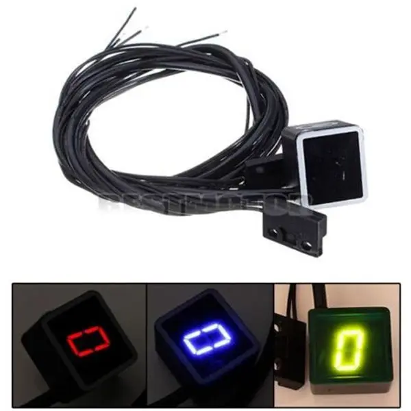 

6 Speed Neutral Universal Motorcycle/Bike Digital Gear Indicator LED Display + Shift Lever Magnet