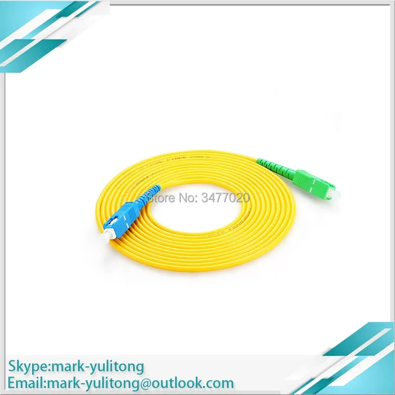 20 шт./пакет SC APC-SC UPC 1 м 2 м 3 м 5 м 10 м 20 м симплексный режим волоконно-оптический кабель для коммутационных шнуров FTTH волоконно-оптический соединительный кабель