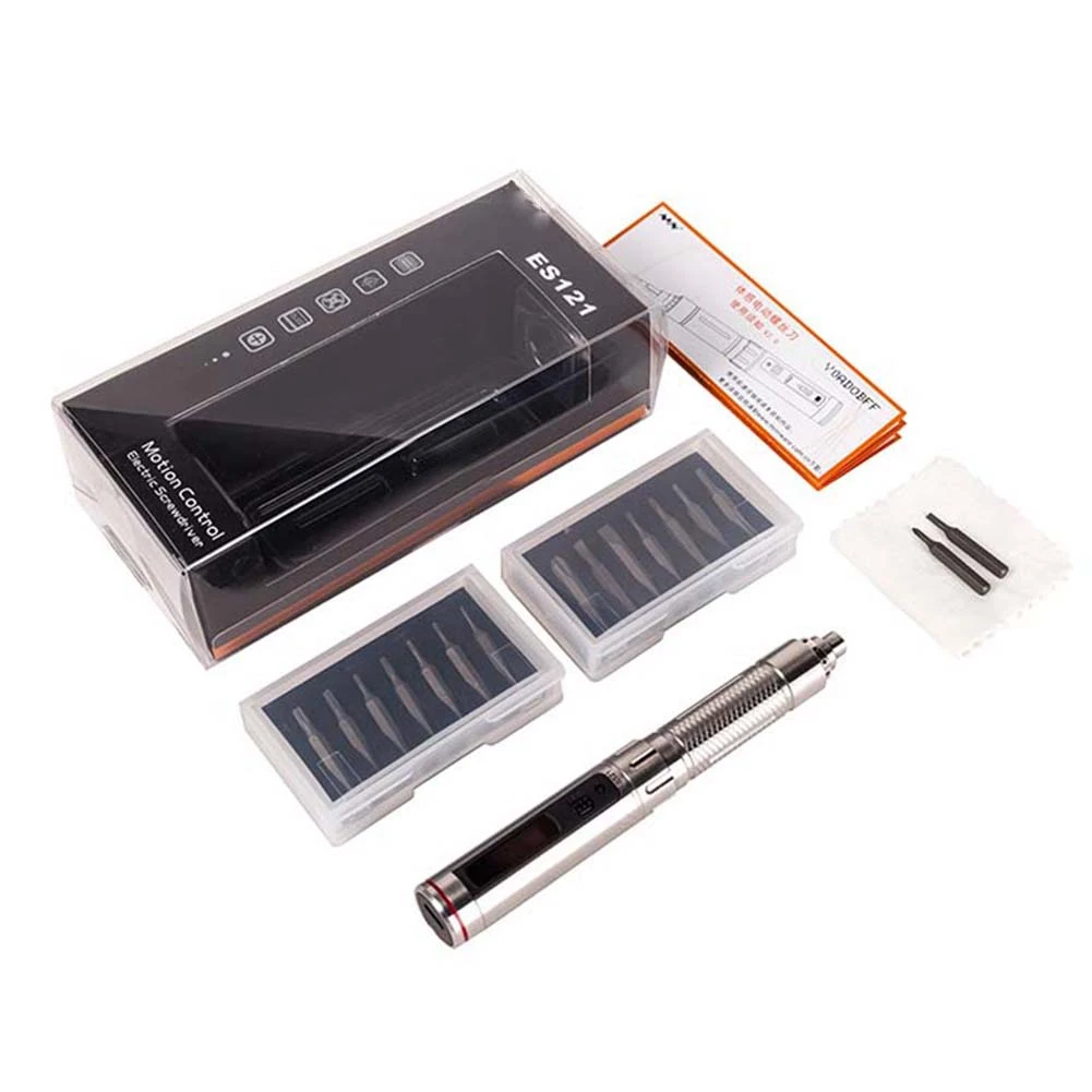 

HHO-mini ES121 Precision Cordless Electric Screwdriver Smart Motion Control Power Screwriver with 16pcs 4mm Bit Set