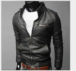 Мужская одежда локомотив одежда 2018 весна зима новый стиль свободные мужской кожаная куртка