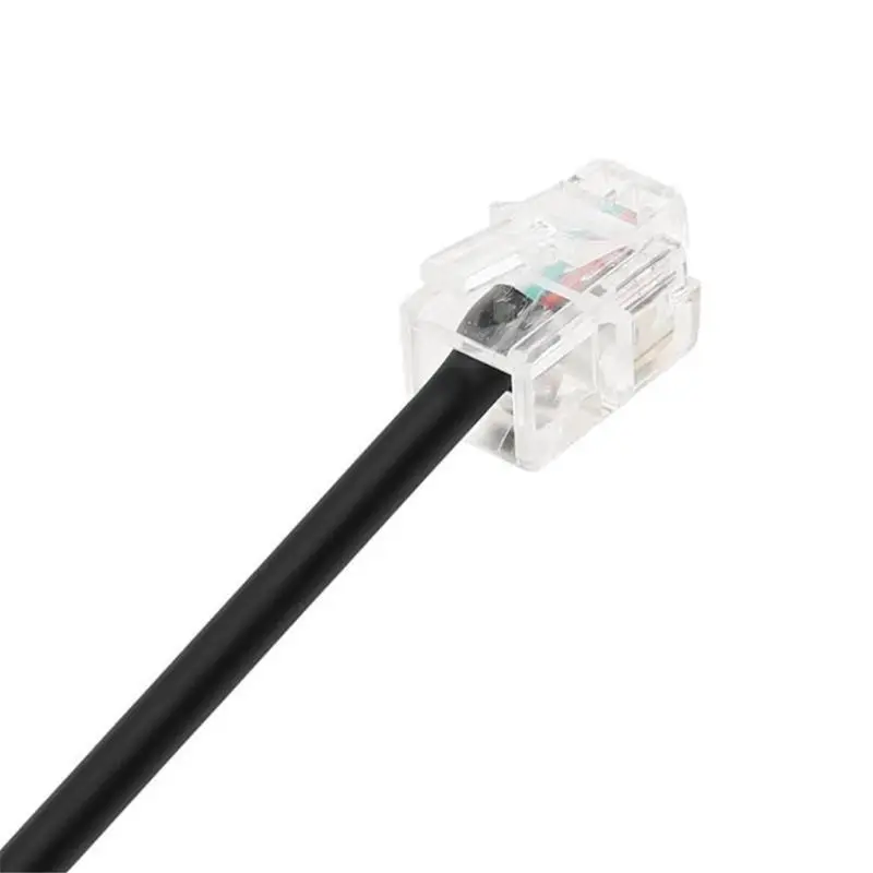 RJ9 4P4C Штекерный соединитель портов с двумя разъемами для телефонного
