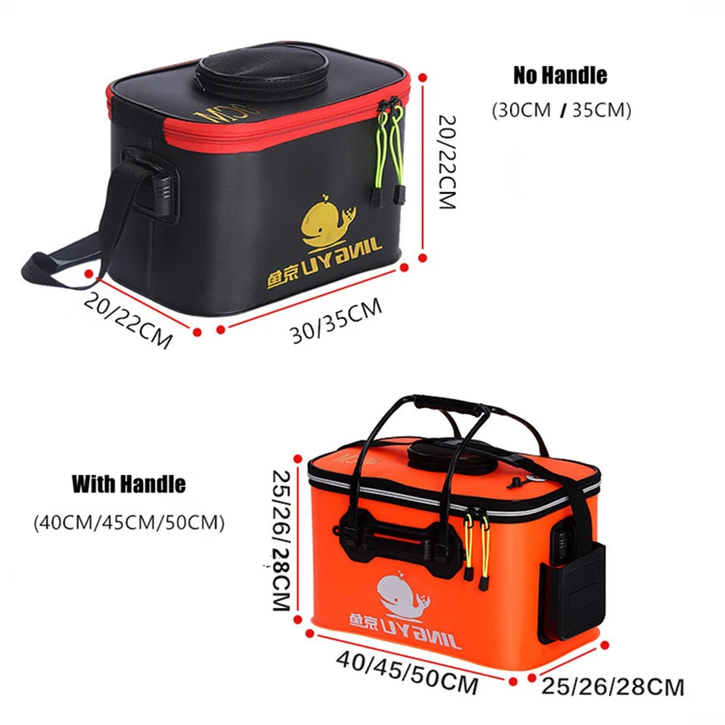  Portable Fishing Bags Fish Wear Bucket Gear Outdoor EVA Fishing Bucket Folding Portable Camping Hik - 32969803132