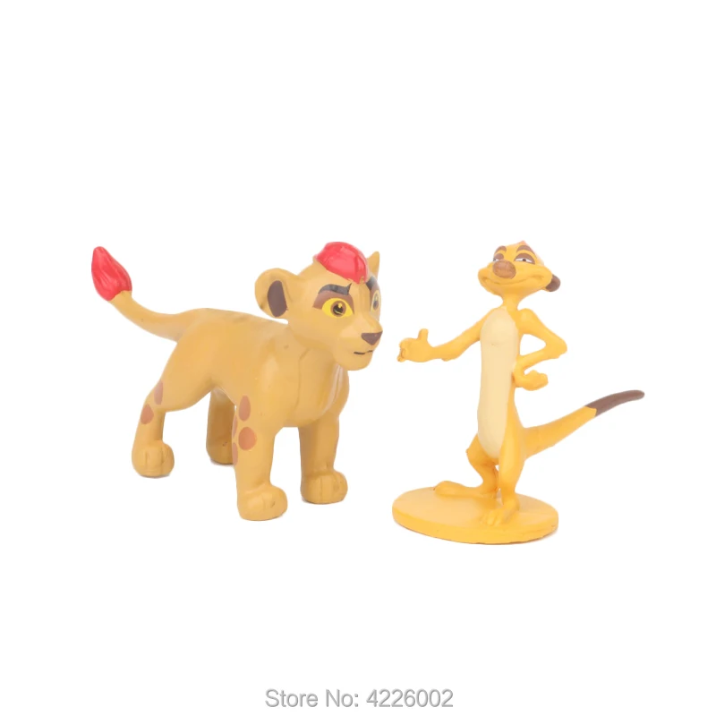 12 шт. в упаковке футболки с рисунками льва гвардии King Kion Симба ПВХ Фигурки Bunga Beshte