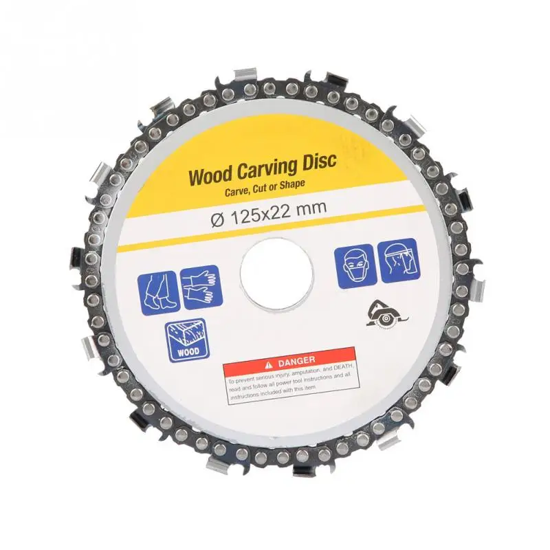 

5 14 Tooth Angle Grinder Chain Disc Woodworking Chain Wheel 125x22mm hot new