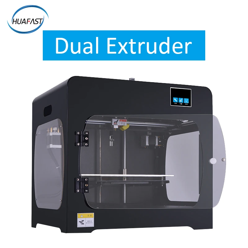 

HUAFAST HS-322 3D Printer Dual Extruders Double Nozzles Large Build Size Metal Structure Power Failure Resume MK10 Extrude Prusa