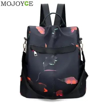 

Luxury Brand Women Backpack Bags Black Nylon Anti-theft High Quality Travel Backpack For Young Lady College Style Female Bag