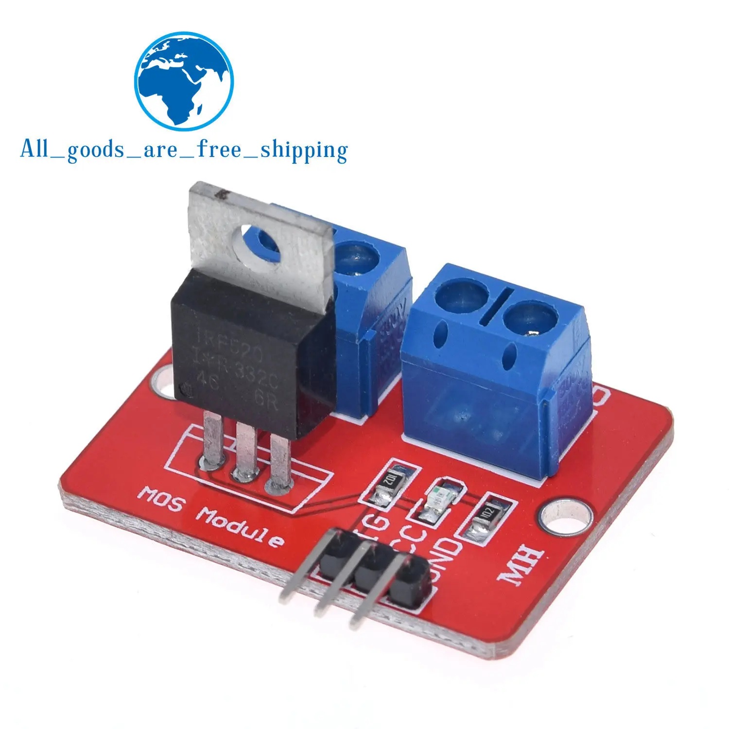 

Smart Electronics 0-24V Top Mosfet Button IRF520 MOS Driver Module for MCU ARM Raspberry Pi for arduino DIY Kit