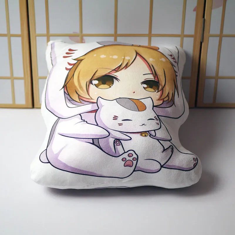 Natsume Yuujinchou Подушка Игрушка Аниме Такаши Мадара милый кот короткая плюшевая Мягкая кукла двухсторонняя наволочка 42 см для подарка