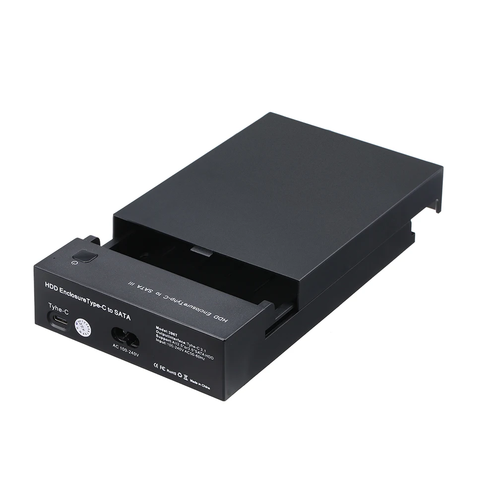 HDD Чехол корпус для жесткого диска USB3.1 Type C док станция 2 5/3 5 дюйма Sata к USB SSD