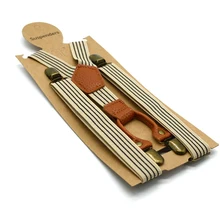 Взрослые мужские длинные четыре зажима ремень 2,5 см полосатые штаны плечевой ремень эластичные брюки подтяжки