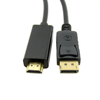 

DisplayPort to HDMI Cable 1.8M 1080P Display Port DP to HDMI Cable Video Cable 6ft HDTV LCD with Audio HDMI Cable Adapter HDMI