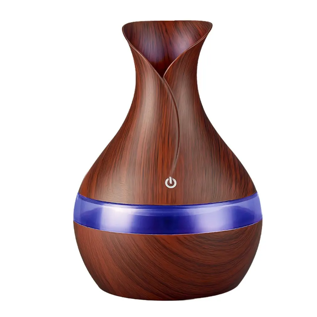 

300ML USB Mini Aroma Air Diffuser Wood Ultrasonic Air Humidifier Essential Oil Aromatherapy Cool Mist Maker For Home Office