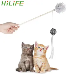 HILIFE зоотоваров забавная игрушка для кошек кота стержень кошки Интерактивная палка с небольшой колокол товар для домашнего животного