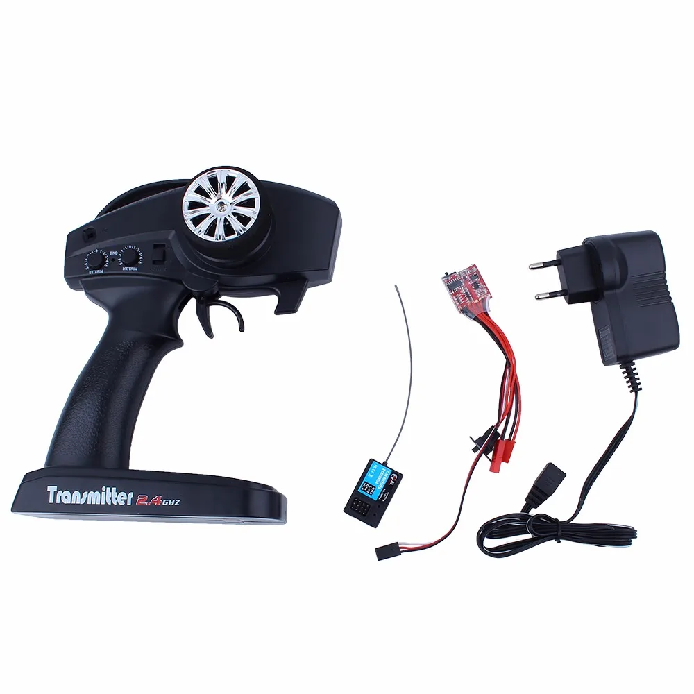 

Special Accessories 2.4G Rremote Control ESC Charger Parts For Remote Control Army Truck Toy WPL Car C14 B36 Kit Black/