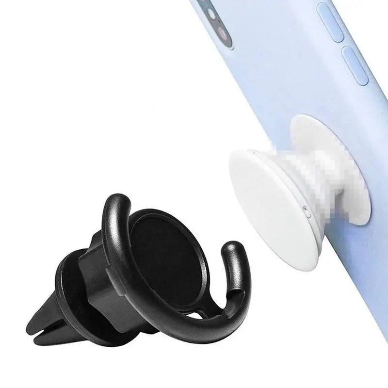 

Car Mount Clip Air Outlet 360 Degrees Rotation Portable Cross-shaped Clip Airbag Bracket For Pop Stand Socket