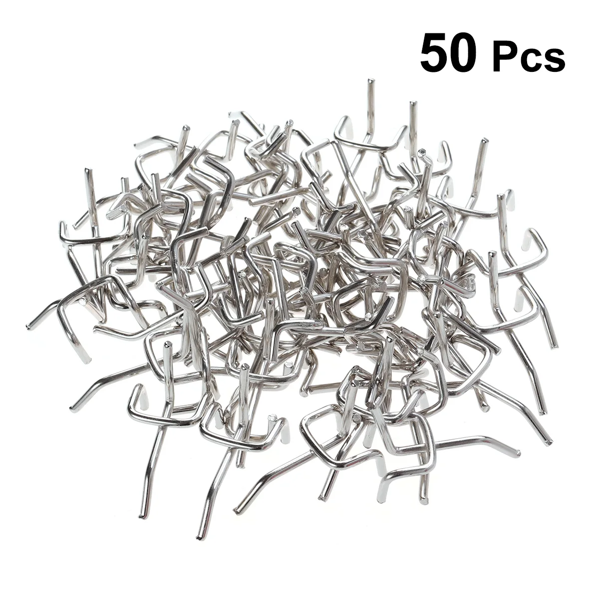 50pcs Durable Carbon Steel Practical Pegboard Hooks Garage Work