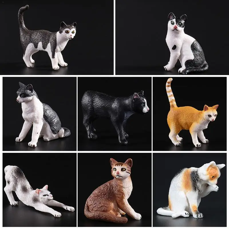 Моделирование фермы мини имитация кошка модель сплошной имитация животное кошка