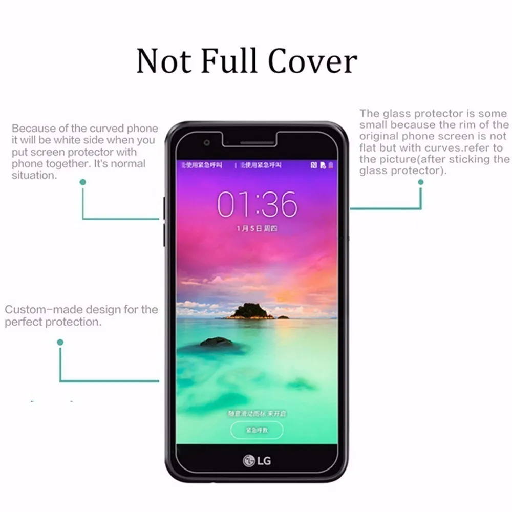 Закаленное стекло для LG K11 Plus K20 V закаленное X Power 2 Защита экрана Lg K10 2017 K30 G5