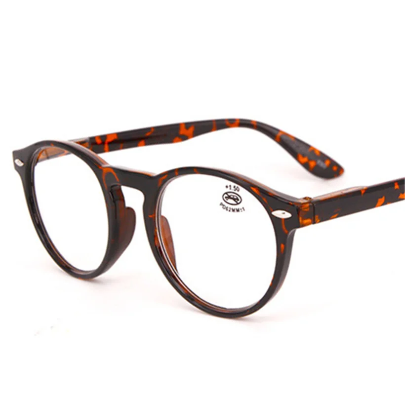 XojoX ronda gafas de lectura de los hombres de la moda de las mujeres la hipermetropía gafas hombre ultraligero gafas dioptrías gafas + 1,0, 1,5, 2,0, 2,5, 3,0