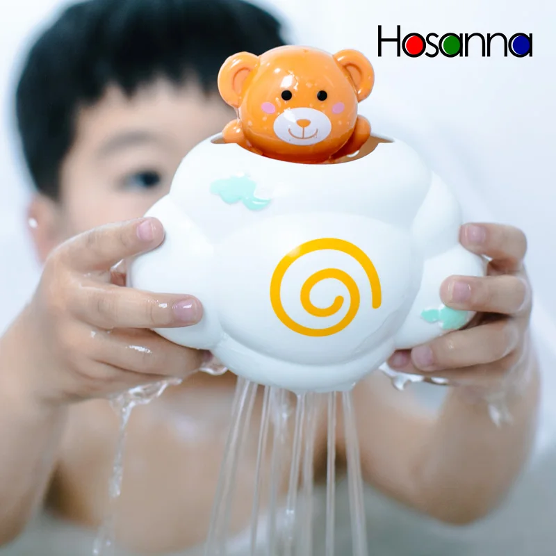 

Cute Baby Bath Toys Rain Cloud Plastic Water Game Shower Squirt Float Animal Educational Summer Toys for Kids 1-3 Years Elephant