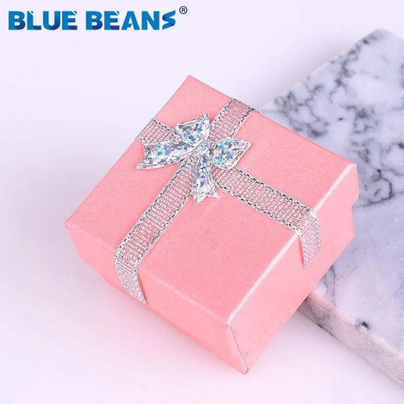 2019New Engagement Ring jewelry organizer shape Black box Earrings Necklace Bracelet Gift Boxes Holder carton bow case Square ..