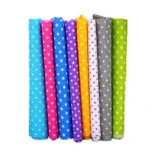 Новинка, 8 шт., 25*25 см, квадраты, предварительно вырезанная хлопчатобумажная ткань для шитья Тильда, стеганая ткань, кварталы, сделай сам, пэчворк, ручная работа, рукоделие, в горошек