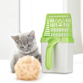 

Pet Cat Litter Shovel Pet Cleaning Tool Scoop sift Cat Sand Plastic Sifter Scoop Dog Food Scoops For Cat Toilet Training Kit
