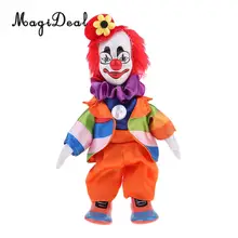 18 см фарфоровая кукла стоя куклы-клоун носить комик наряды забавная кукла игрушка украшение Вечерние