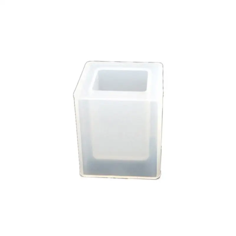 Square Round Pen Holder Mould Nordic Style Geometric Epoxy