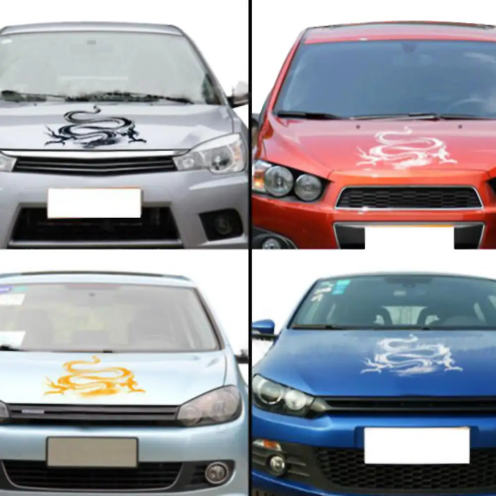 Универсальная наклейка на корпус автомобиля 2 шт. с рисунком дракона