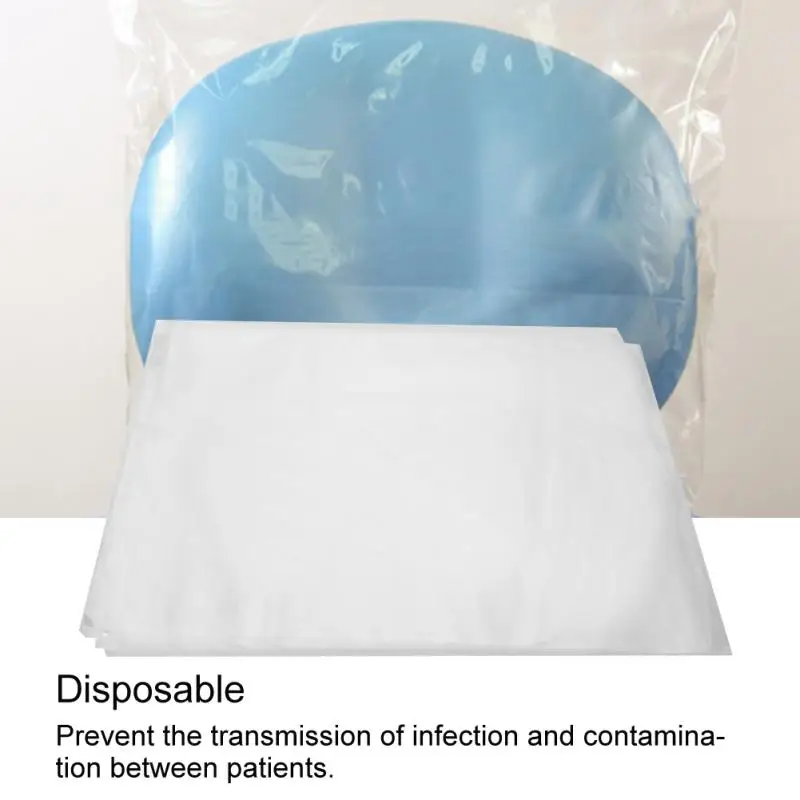 

250pcs / Box Disposable Dental Chair Headrest Cover Plastic Transparent Dental Supplies