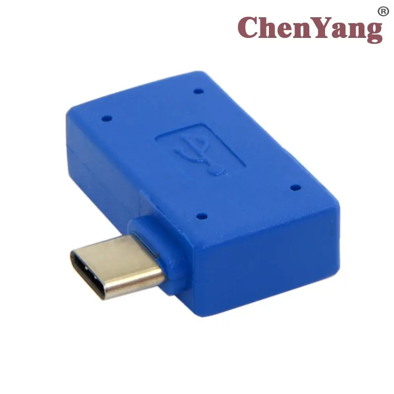 

CY 10pcs/lot USB 3.0 Female OTG to USB-C Type-C Adapter Right Angled 90 Degree for Laptop & Cell Phone