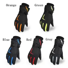 Мужские и женские перчатки для лыжного спорта для занятий спортом, сноубординга, теплые водонепроницаемые лыжные перчатки с сенсорным экраном