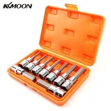 9 шт. 1/" Хромированная ванадиевая сталь удлиненный шестигранный рукав комплект розетки для авторемонта магазин завод DIY