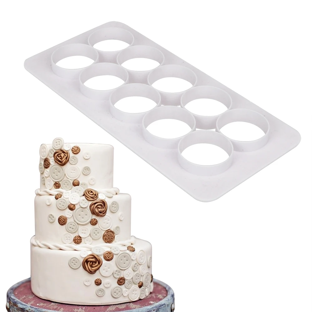 

Biscuits Cookie Cutter Cake Decoration Tools 3pcs/set Geometry Circle Round Cake Mold Sugarcraft Fondant Mold Embossing Cutter