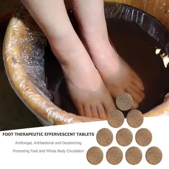 

10pcs Anti-Swelling Foot SPA Ginger Ankle Soaking Massage Effervescent Tablets for Foot Swelling Edema Foot Care