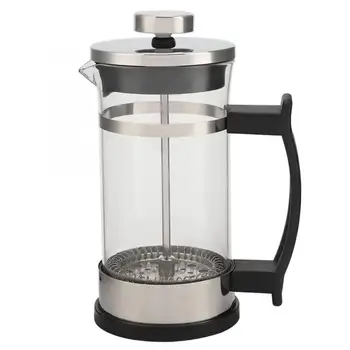 

Compact Size Household Use Stainless Steel Glass French Press Pot Filter Cafetiere Tea Coffee Maker Coffee Tool New