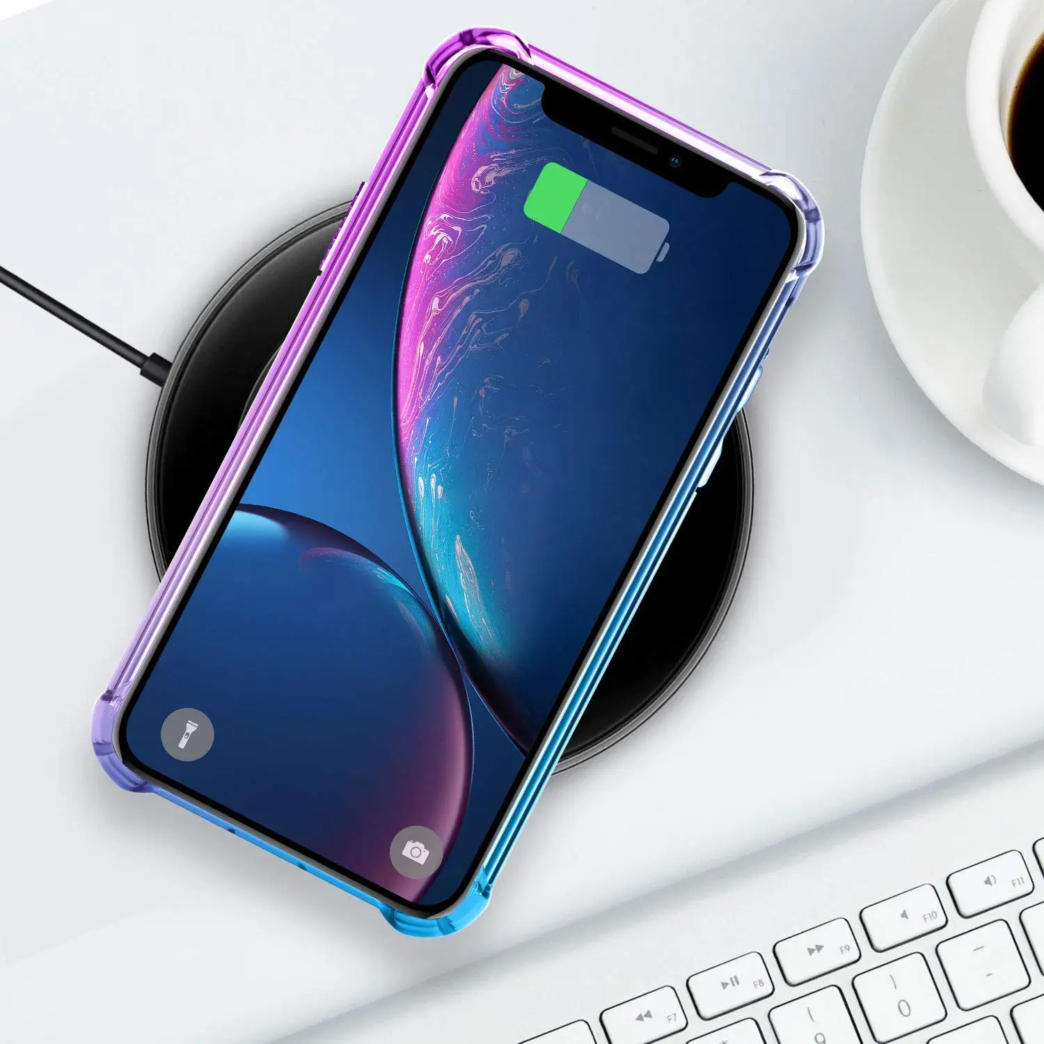 Яркий градиентный телефонный чехол Аврора для iPhone XR XS Max X 7 8 6 6S Plus 5S 5 SE ультра прозрачный тонкий чехол s Мягкий ТПУ чехол Fundas