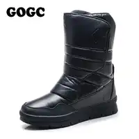 GOGC Fashion Waterproof Winter Shoes for Men Warm Winter Boots for Men Female Winter Boots Snow Brand Shoes Men Plus Size 9636