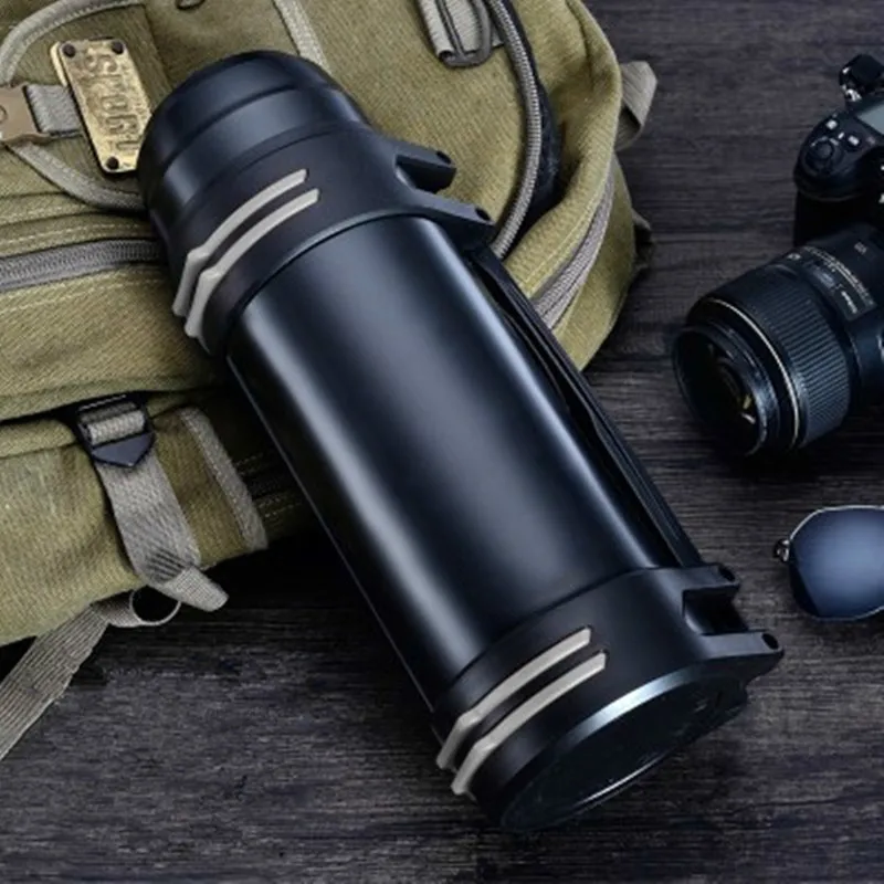 Stainless Steel Insulated Thermos Bottle 1L/2L/3L Travel Coffee Mugs