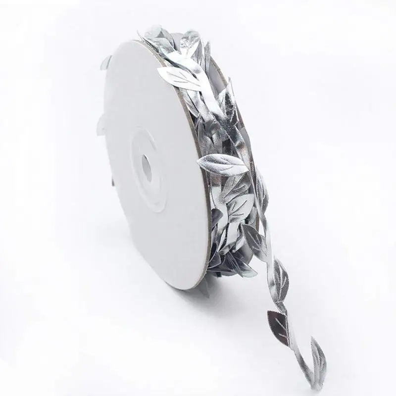  3PCS Simulated Gold And Silver Leaves Color Flower Vine Lighting Garland Decoration Kindergarten Ha - 32957363856