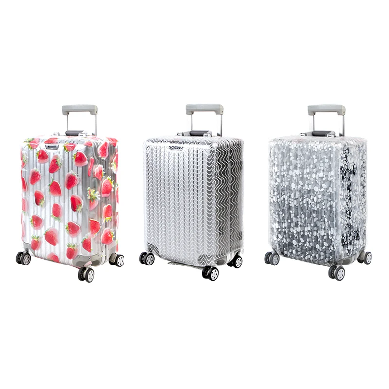 

Transparent and Thick PVC Trolley Case Set Rainproof and Wearable Case Set Dust Cover Waterproof Protective Cover 20-28inchs