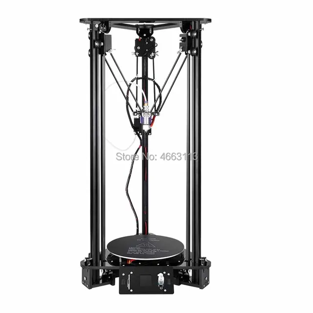 Cheap EZT T1 Laser Engraving 3D Printer Kossel Delta 3D Printer Large Color Screen Size High Precision with quality power supply