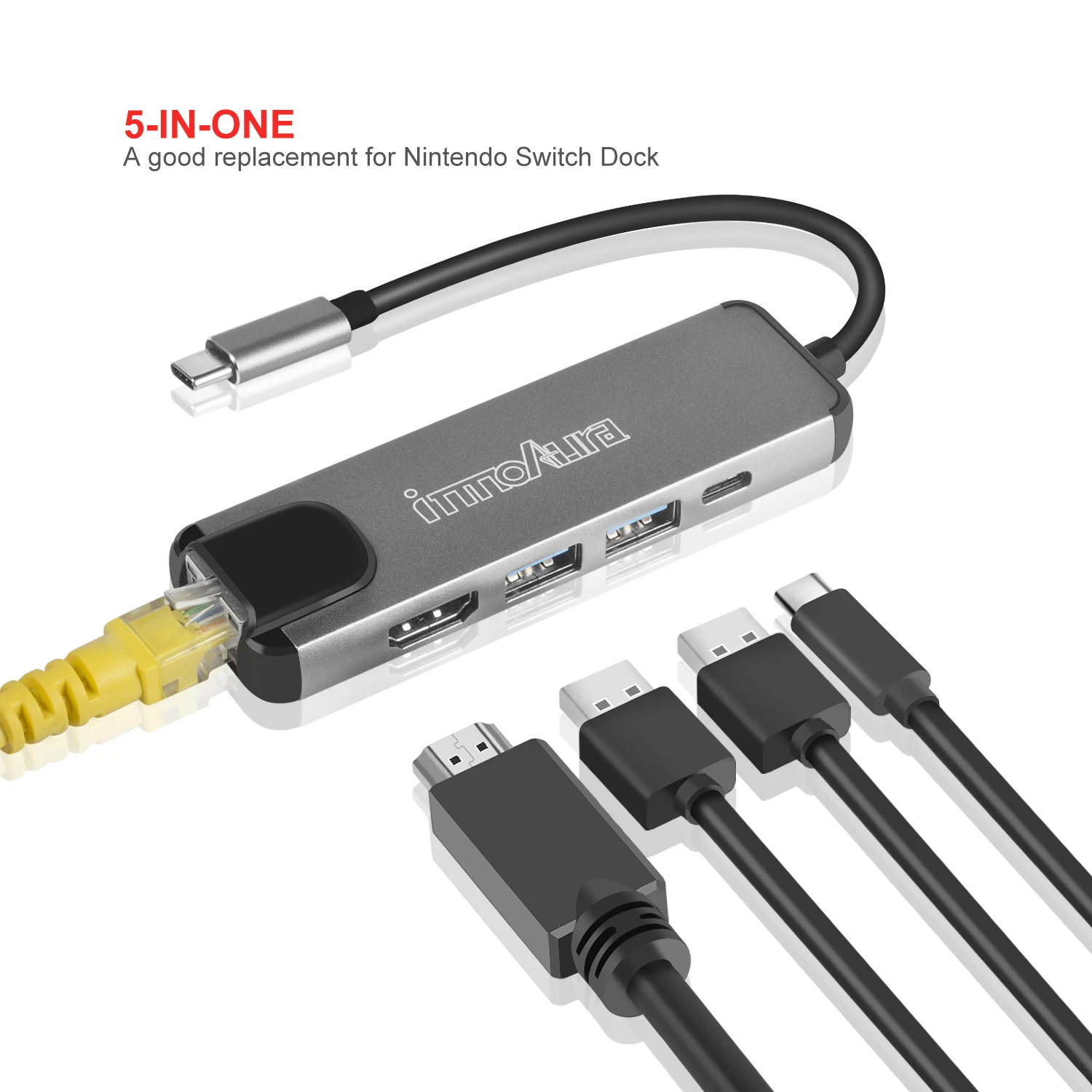 Зарядное устройство с разъемом типа C 2 USB 3 0 порты концентратор адаптер док