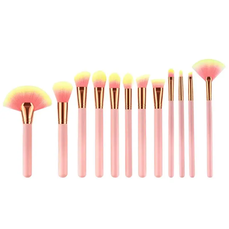 

Professional 12/13Pcs Cosmetic Makeup Brush Foundation Eyeshadow Eyeliner Lip Make Up Multipurpose Eye Brushes Set
