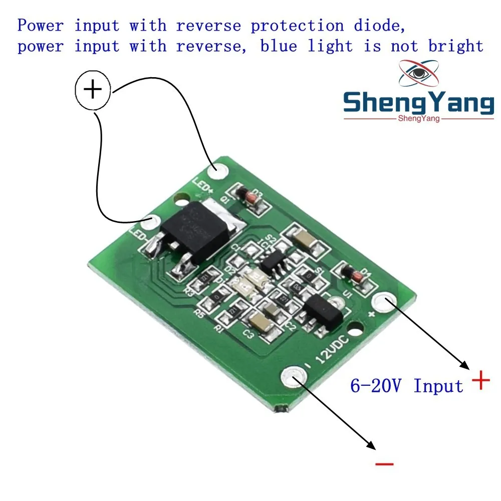 

ShengYang 12V Capacitive Touch Switch Sensor Module Push Button Touching Key Module Jog Latch With Relay DC 6-20V 3A