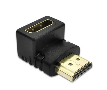 

200pcs New HDMI 90 Degree Right Angle Male to Female M/F Adapter Joiner Coupler Extender