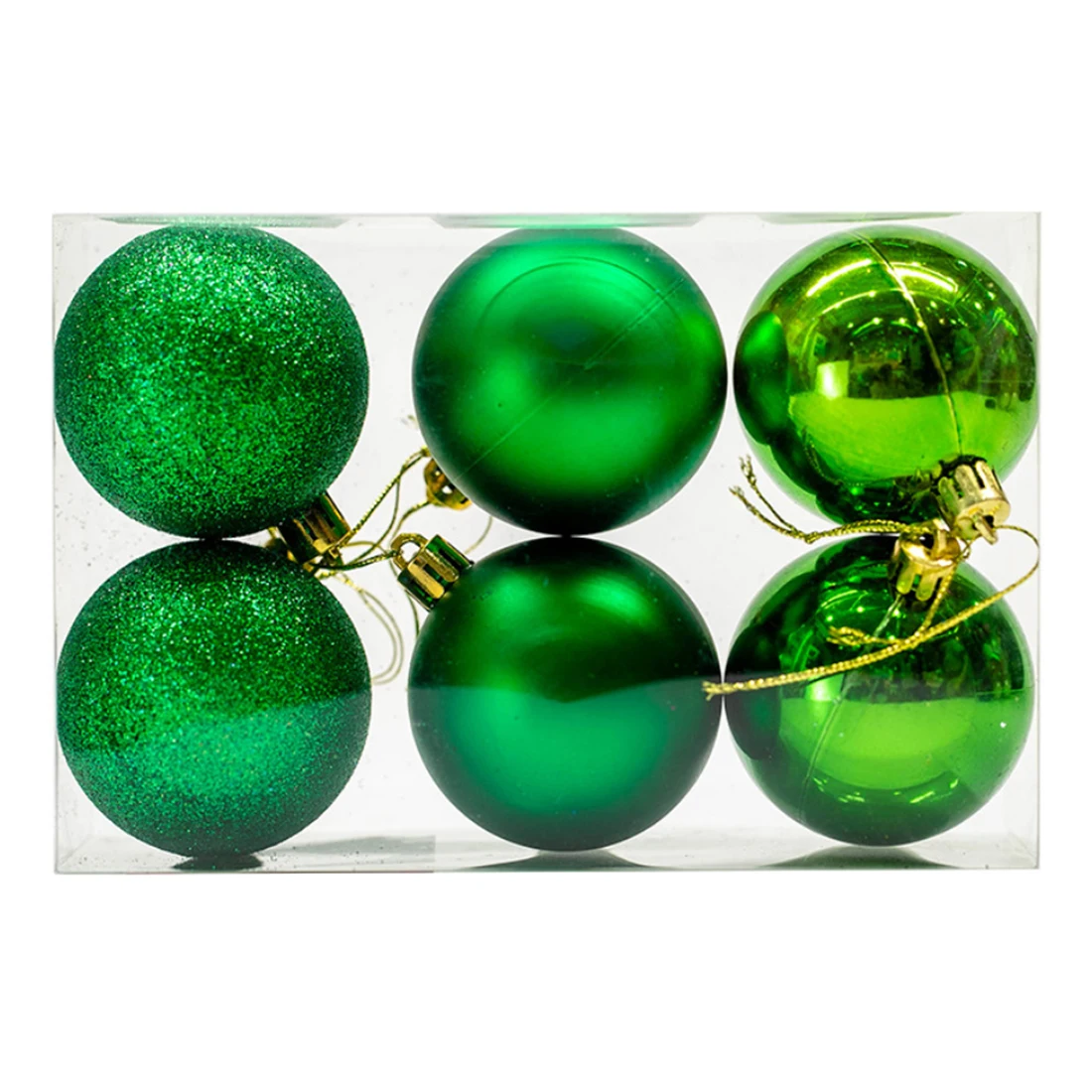 6Pcs 10cm Christmas Ball Shatterproof Christmas Tree Balls Ornament Set
