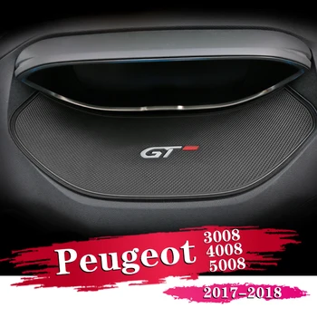 

1Pcs Car Styling Auto Accessories Display Anti-skid Meter Mats Pad For Peugeot 3008 GT 4008 5008 2016 2017 2018 Auto Accessories